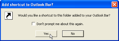 outlook shortcut